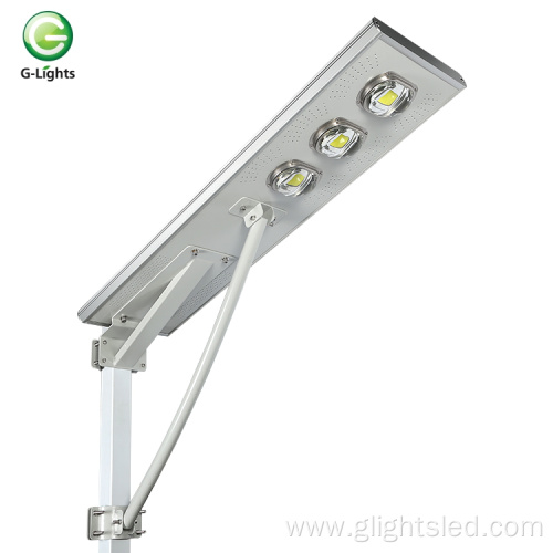 Hot sale ip65 50watt 100watt 150watt 200watt COB integrated all in one solar led street lamp